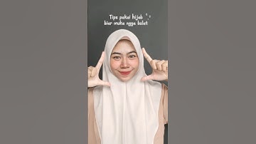 Tips & Trik pakai hijab biar muka ngga keliatan bulat #shortvideo #tutorialhijab #tipsandtricks #fyp