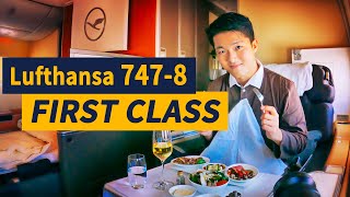 Lufthansa 747-8 FIRST CLASS | San Francisco to Frankfurt