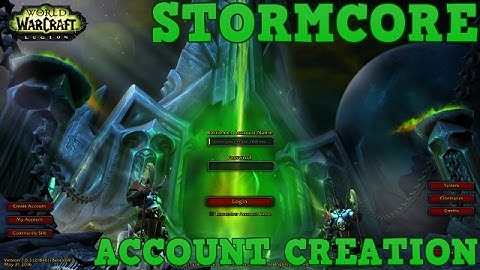 How to create an account - StormCore/TrinityCore 7.1.5