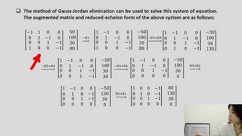 Application of Linear Algebra in Traffic Flow UUM