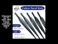 EBON Carbon fiber cuttlefish Shape tube 26mmx30mm 28mmx32mm Carbon Fiber spearfishing barrel, spearg