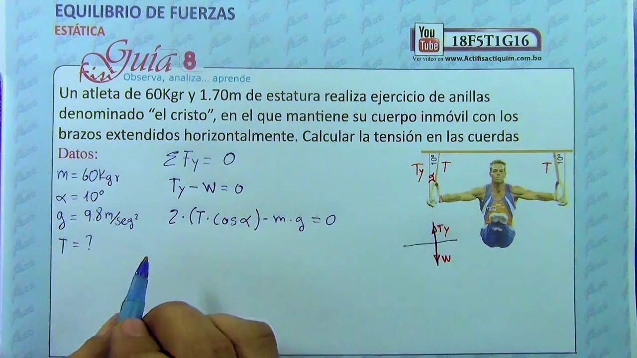 18F5T1G16 EQUILIBRIO DE FUERZAS YouTube