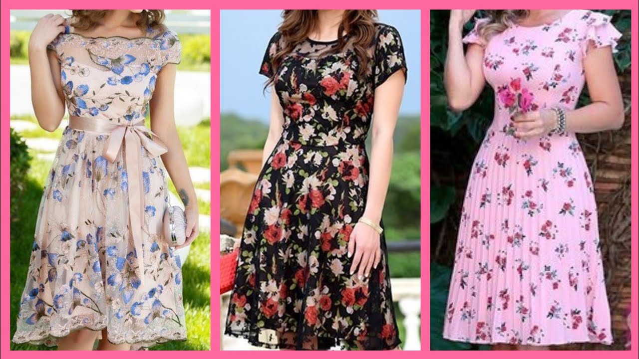 Floral Skater dresses 2k20 - YouTube