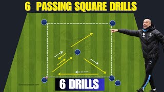 🎯 "Excellent" High Intensity Passing Square Drills | Football/Soccer / 6 Drills