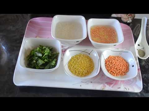 homemade-baby-food-recipe-moong,-masoor-dal-with-spinach-khichdi-10+-months