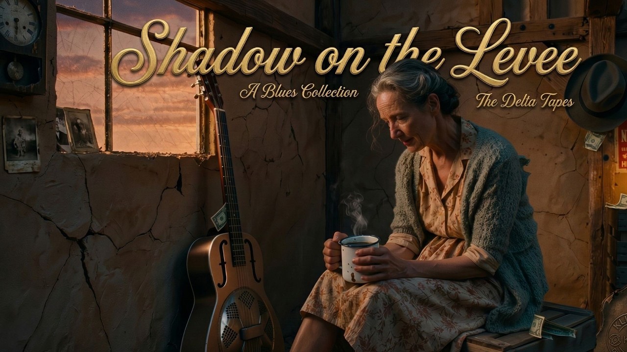 Shadow on the Levee – Dark Cinematic Blues | Haunting Midnight Guitar
