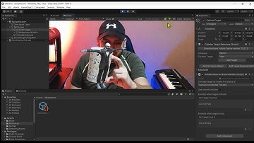 REALIDAD AUMENTADA CON UNITY Y VUFORIA, MARCADOR CON OBJETOS, CILINDRO