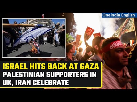 Israel Conflict: Palestinian supporters in UK, Iran, Canada celebrate attack on Israel | Oneindia