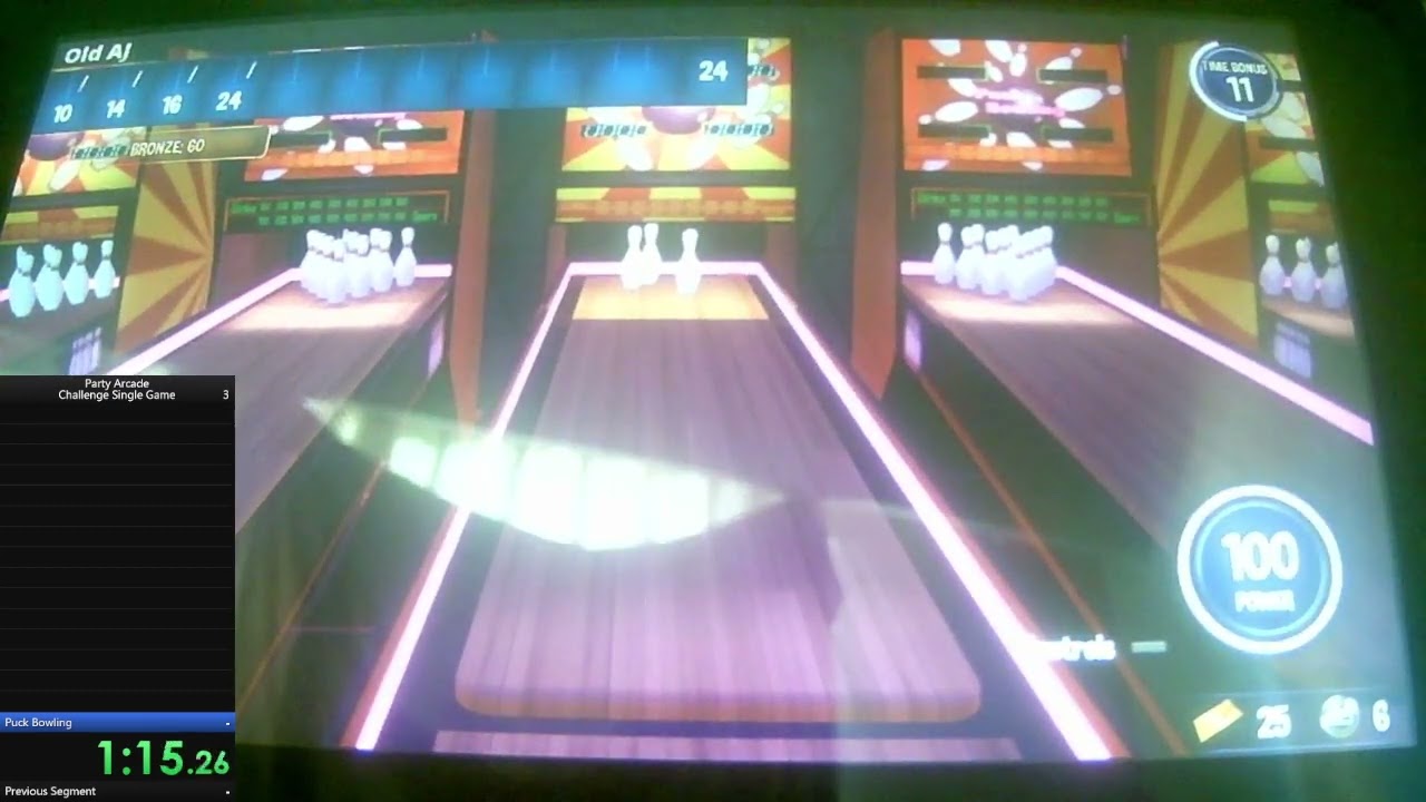 Party Arcade Puck Bowling Challenge Single Game (200) YouTube