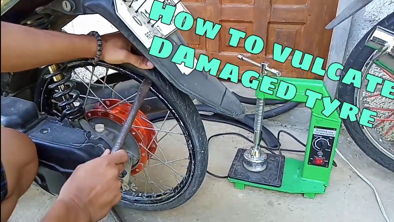 How to Vulcanize or Repair Damaged Tyre DIY Tutorial YouTube
