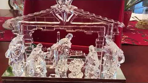 Christmas Miracle?  Christ manger toy operates wit...