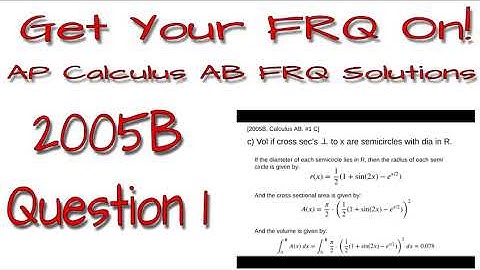 AP Calculus AB - 2005B: #1