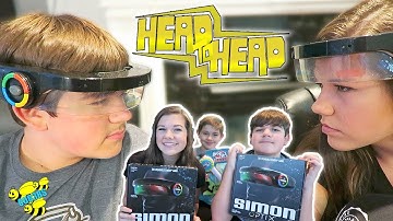 WHO WINS?! EPIC HEAD TO HEAD COMPETITION! SIMON OPTIX AND BOP IT MAKER FROM HASBRO!