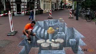 3D Street Painting in Arnhem 2022 by Artist Ossama Nasr