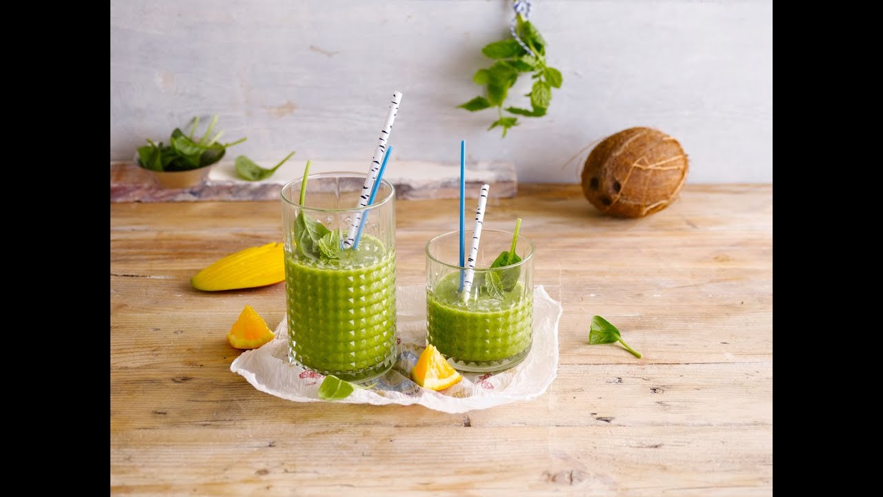Alpro Recipe Coconut & Spinach Smoothie YouTube