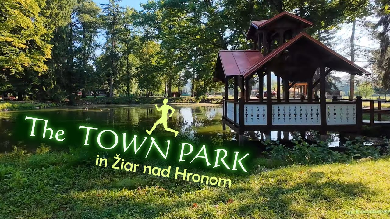 The TOWN PARK Š. Moysesa, Žiar nad Hronom, Slovakia | Run & Explore a Beautiful Park | Ambient Music