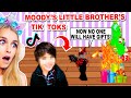 REACTING To Moody's Brother *TIK TOKS* That RUINED Our Christmas In Adopt Me! (Roblox)