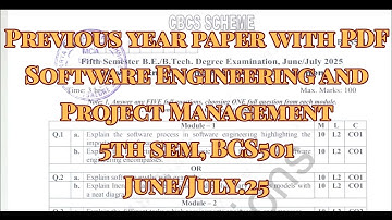 Software engineering and project management solved pyq, june/july.25, CSE, BCS501, with pdf
