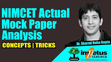 NIMCET Actual - 2021 Mock Paper Analysis | Magical Capsule Course Class 39 | Impetus Gurukul
