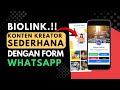 Biolink Keren Khusus Content Creator Portofolio &amp; Chat WhatsApp Jadi Satu!