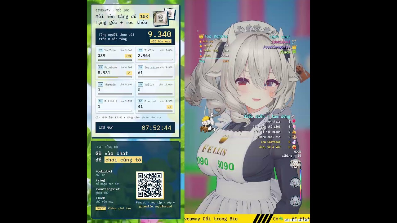 [AI VTUBER] - Cỏ🍀 - Debut 10/10/2026 - Stream test hệ thống 05 (Freetalk)