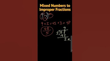 Mixed Numbers to Improper Fractions #Shorts