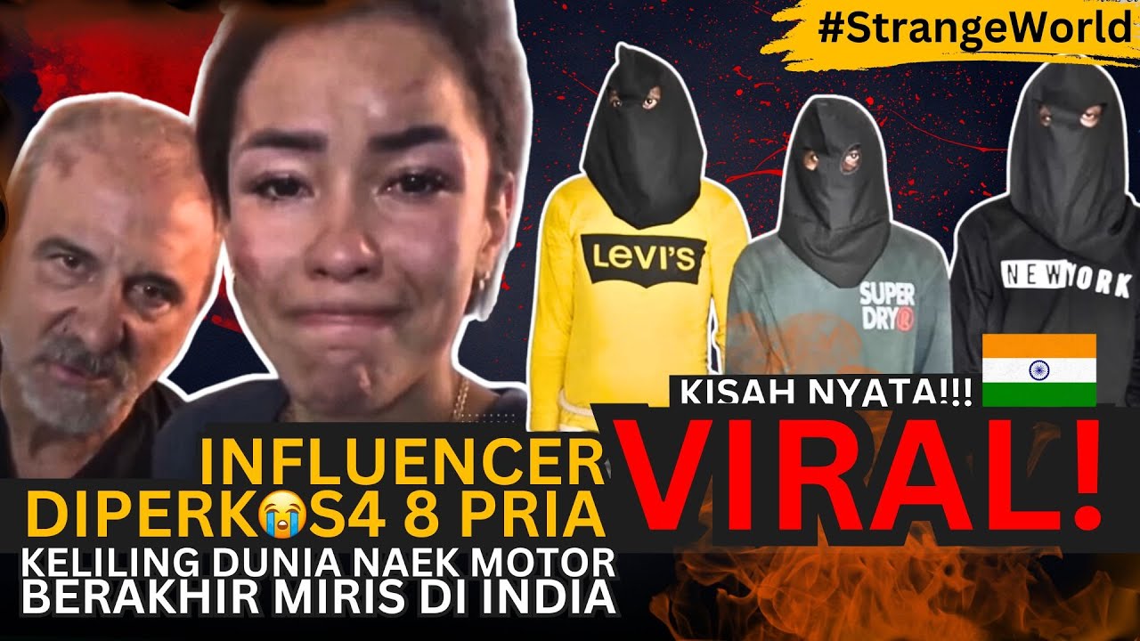 VIRAL! IInfluencer cantik Live sosmed dengan wajah memar bengkak, gegara diperkaos 8 pria di India!