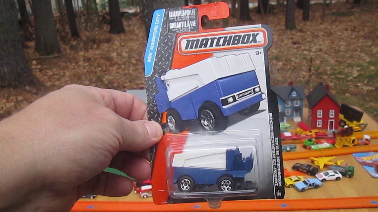 Zamboni Ice Resurfacing Machine Matchbox Unboxing and Review YouTube