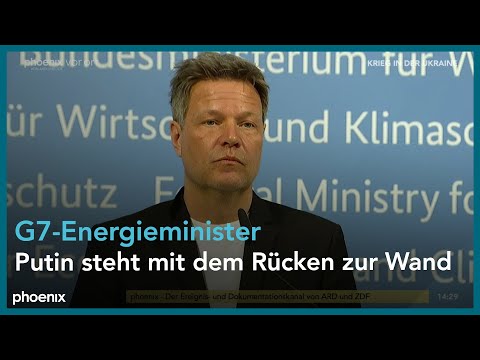 New Robert Habeck nach Treffen der G7-Energieminister anlässlich des Ukraine-Kriegs am 28.03.22