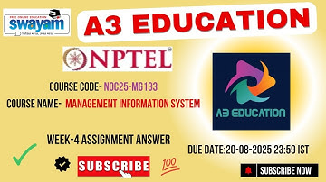 NPTEL Management Information System Week 4 Assignment Answers | noc25-mg133 IIT Kharagpur