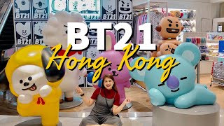 #bt21 #linefriends #bts #army #btsmerch bt21 official store in hong
kong | linefriends haul items bts bangtan play linef...