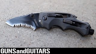 How to ADD DIY SERRATIONS to your favorite pocket knife! (custom blade hack #1)