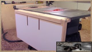 This video will show you how to build a folding outfeed for your tablesaw. The design is from a 2009 issue of woodworkers Journal 