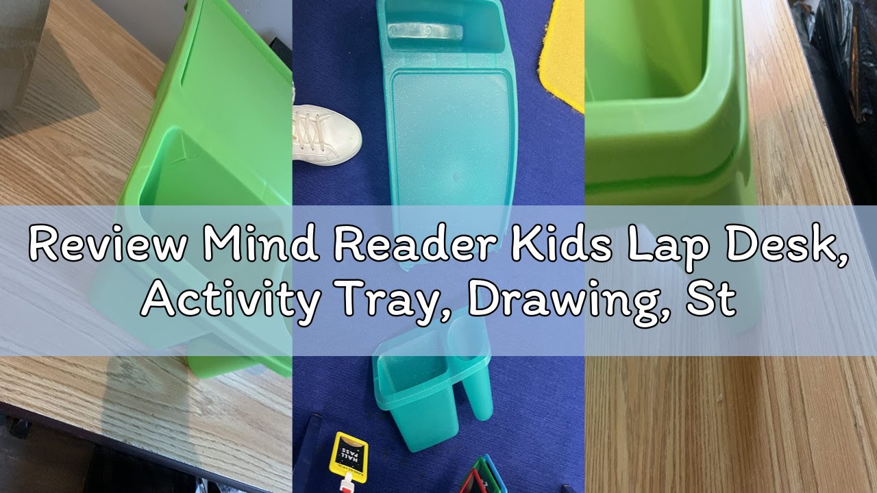 Review Mind Reader Kids Lap Desk, Activity Tray, Drawing, Stackable, Portable, Plastic, 22.25" L x 1