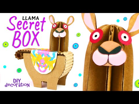 Llama secret paper box - tutorial
