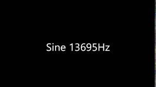 Sine 13695Hz Audio Only