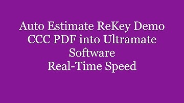 PDF into Mitchell Ultramate estimating platform