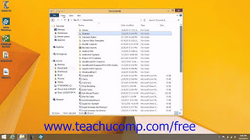 Windows 8.1 Tutorial Renaming Files and Folders Microsoft Training Lesson 2.9