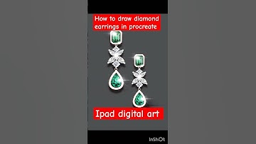 How to Draw Sparkling Diamond Earrings in Procreate