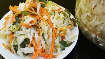 DƯA BẮP CẢI - Muối Dưa Bắp Cải theo cách này nhanh gọn và luôn luôn thành công