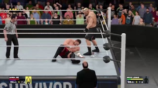 Samoa Joe  vs Brock Lesnar wwe universal Championship survivor series match