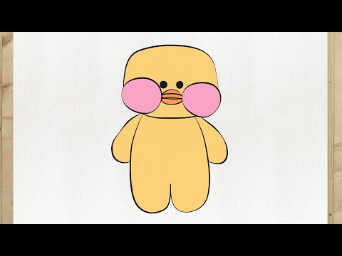 Como desenhar Paper Duck passo a passo, FÁCIL e RÁPIDO