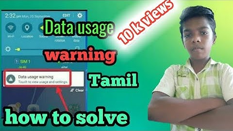 how to solve a mobile data usage warning problem Tamil ||Growth mindset Tamil Nadu