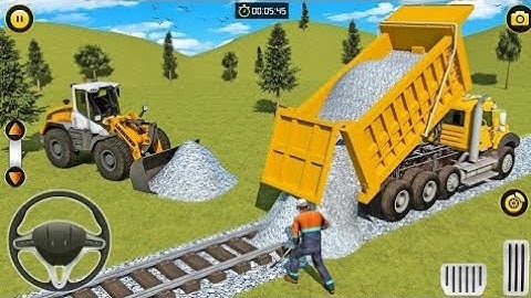 Train Track Builder Simulator - City Construction JCB Game 3D - Android Gameplay