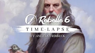 Rebelle 6 Time-lapse with Narration: Wizard by Angela Tribbeck @EscapeMotions