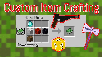 Minecraft Custom Crafting Recipes || Craft Custom Items!