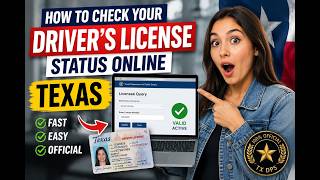 How to check your driver's license status online Texas