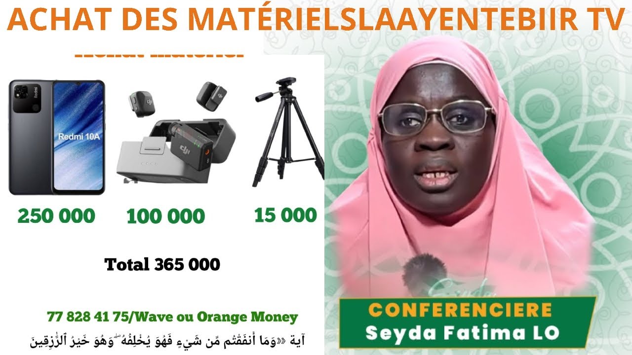 Direct Mbour: Conférence  Thème Les Nombreux Meurtres Dans La Societe Seyda Fatima Lô Mou Touba