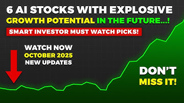 6 AI Stocks with EXPLOSIVE Growth Potential for 2025! Don