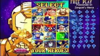 Marvel vs Capcom Clash of Super Heroes Personajes Secretos